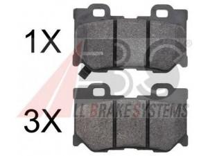 A.B.S. 37769 stabdžių trinkelių rinkinys, diskinis stabdys 
 Techninės priežiūros dalys -> Papildomas remontas
D4060-JL00E, D4060JL00K, D4060JL00A
