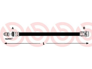 BREMBO T 24 134 stabdžių žarnelė 
 Stabdžių sistema -> Stabdžių žarnelės
2T142078AG, 2T142078AH, 4370932