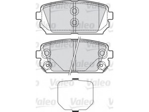 VALEO 598945 stabdžių trinkelių rinkinys, diskinis stabdys 
 Techninės priežiūros dalys -> Papildomas remontas
58302-1DE00, 583021DE00