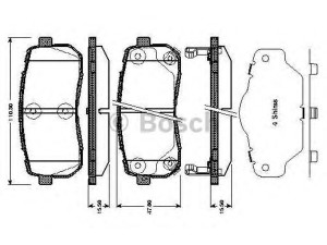 BOSCH 0 986 TB3 012 stabdžių trinkelių rinkinys, diskinis stabdys 
 Techninės priežiūros dalys -> Papildomas remontas
58302 4DE00