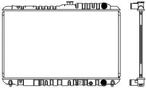 SAKURA  Automotive 1460-0113 radiatorius, variklio aušinimas