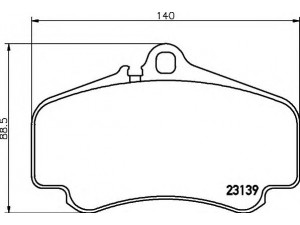 HELLA 8DB 355 009-841 stabdžių trinkelių rinkinys, diskinis stabdys 
 Techninės priežiūros dalys -> Papildomas remontas
99635194910, 99635194911, 99635194912