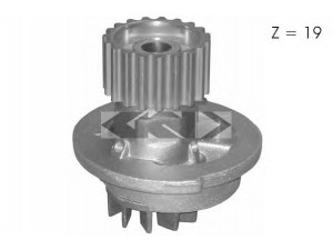 SPIDAN 91332 vandens siurblys 
 Aušinimo sistema -> Vandens siurblys/tarpiklis -> Vandens siurblys
96872702, 96930074, 96182871, 96352650