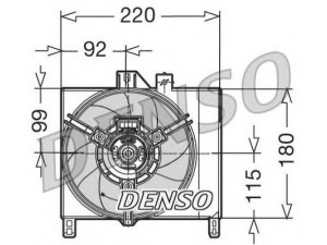 DENSO DER16002 ventiliatorius, radiatoriaus 
 Aušinimo sistema -> Oro aušinimas
0003127V007