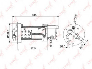 LYNXauto LF-1067M kuro filtras 
 Techninės priežiūros dalys -> Papildomas remontas
17048-SNA-A00, 17048-SNA-A01, 17048-SNA-A30