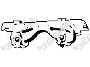 BOSAL 255-417 guminė juosta, išmetimo sistema 
 Išmetimo sistema -> Surinkimo dalys -> Atskiros surinkimo dalys -> Guminė juosta
46 830 390