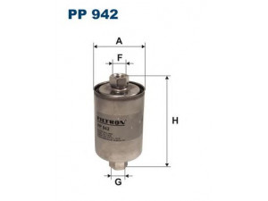 FILTRON PP942 kuro filtras 
 Techninės priežiūros dalys -> Papildomas remontas
8251211500, 4801358, GFE7057, NJN101230