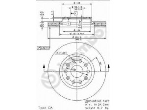 BREMBO 09.9632.14 stabdžių diskas 
 Stabdžių sistema -> Diskinis stabdys -> Stabdžių diskas
71739635