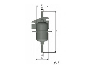 MISFAT E105 kuro filtras 
 Techninės priežiūros dalys -> Papildomas remontas
46416684, 464166841