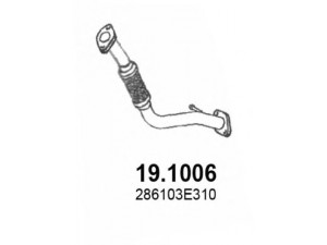 ASSO 19.1006 išleidimo kolektorius 
 Išmetimo sistema -> Išmetimo vamzdžiai
286103E310