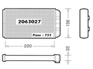 ORDONEZ 2063027 šilumokaitis, salono šildymas 
 Šildymas / vėdinimas -> Šilumokaitis
0000046745840, 46723450, 46745840