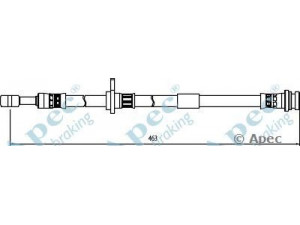 APEC braking HOS4067 stabdžių žarnelė 
 Stabdžių sistema -> Stabdžių žarnelės
51550M68K00