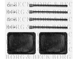 BORG & BECK BBK1139 priedų komplektas, diskinių stabdžių trinkelės