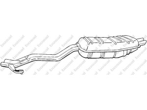 BOSAL 284-135 galinis duslintuvas 
 Išmetimo sistema -> Duslintuvas
18 12 1 719 428