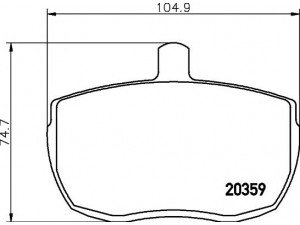 HELLA PAGID 8DB 355 006-361 stabdžių trinkelių rinkinys, diskinis stabdys 
 Techninės priežiūros dalys -> Papildomas remontas
1571571, 4431470, 5015935, 5018908