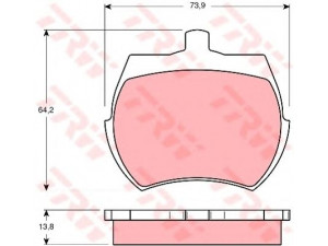 TRW GDB332 stabdžių trinkelių rinkinys, diskinis stabdys 
 Techninės priežiūros dalys -> Papildomas remontas
CDU3030EVA, GBP177, GBP213, GBP281