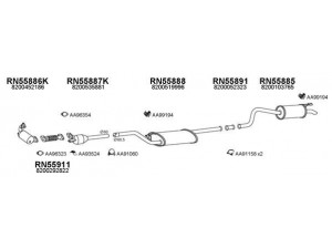 VENEPORTE 550485 išmetimo sistema 
 Išmetimo sistema -> Išmetimo sistema, visa