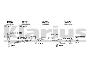 KLARIUS 931271U išmetimo sistema 
 Išmetimo sistema -> Išmetimo sistema, visa