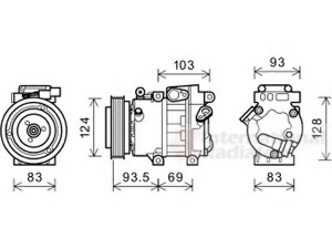 VAN WEZEL 8200K238 kompresorius, oro kondicionierius 
 Oro kondicionavimas -> Kompresorius/dalys
97701-2H000, 977012H000