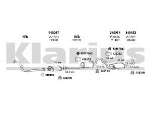 KLARIUS 960173E išmetimo sistema