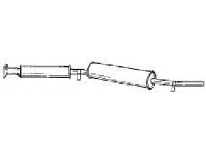 AKS DASIS SG30617 galinis duslintuvas 
 Išmetimo sistema -> Duslintuvas