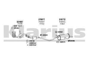 KLARIUS 630741E išmetimo sistema 
 Išmetimo sistema -> Išmetimo sistema, visa