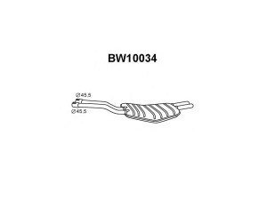 VENEPORTE BW10034 galinis duslintuvas 
 Išmetimo sistema -> Duslintuvas
18101705761, 18121728625
