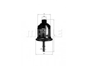 KNECHT KL 749 kuro filtras 
 Degalų tiekimo sistema -> Kuro filtras/korpusas
MR212200