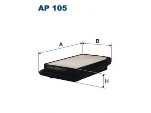 FILTRON AP105 oro filtras 
 Techninės priežiūros dalys -> Techninės priežiūros intervalai
17220PW0000, PC923