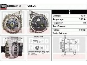 DELCO REMY DRB6310 kintamosios srovės generatorius 
 Elektros įranga -> Kint. sr. generatorius/dalys -> Kintamosios srovės generatorius
8602713, 8637849