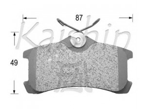 KAISHIN D2220 stabdžių trinkelių rinkinys, diskinis stabdys 
 Techninės priežiūros dalys -> Papildomas remontas
446602060, 446620130