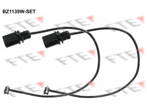 FTE BZ1139W-SET įspėjimo kontaktas, stabdžių trinkelių susidėvėjimas 
 Stabdžių sistema -> Susidėvėjimo indikatorius, stabdžių trinkelės
3B7 615 121