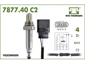MTE-THOMSON 7877.40.051C2 lambda jutiklis 
 Variklis -> Variklio elektra
036.906.262.D, 036.906.262.D, 036.906.262.D