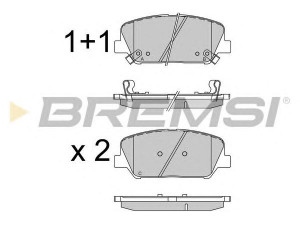 BREMSI BP3531 stabdžių trinkelių rinkinys, diskinis stabdys
58101-2MA00, 581012MA00, 58101-2TA20