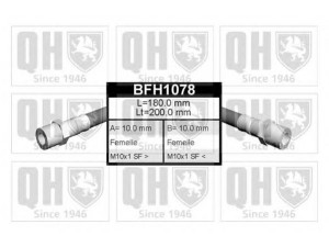 QUINTON HAZELL BFH1078 stabdžių žarnelė 
 Stabdžių sistema -> Stabdžių žarnelės
FBH 6024, 171 611 775, 433 611 775A