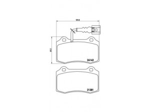 BREMBO P 85 104 stabdžių trinkelių rinkinys, diskinis stabdys 
 Techninės priežiūros dalys -> Papildomas remontas
1ML698151