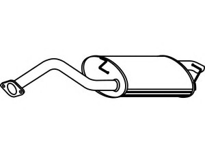 FENNO P6979 galinis duslintuvas 
 Išmetimo sistema -> Duslintuvas
17430-22250