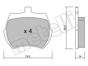 METELLI 22-0019-0 stabdžių trinkelių rinkinys, diskinis stabdys 
 Techninės priežiūros dalys -> Papildomas remontas
CDU3030EVA, GBP281AF, GBP90213