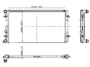 ORDONEZ 1020674809 radiatorius, variklio aušinimas 
 Aušinimo sistema -> Radiatorius/alyvos aušintuvas -> Radiatorius/dalys
1212531J0AD, 1J0121253A, 1J0121253AB