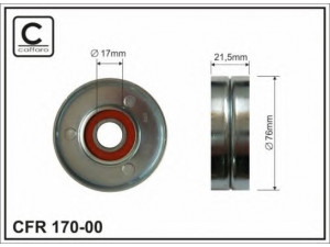 CAFFARO 170-00 įtempiklio skriemulys, V formos rumbuotas diržas 
 Diržinė pavara -> V formos rumbuotas diržas/komplektas -> Įtempiklio skriemulys
058 903 133 A, 058 903 133 B, 058 903 133 C