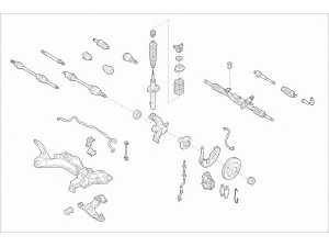 BOGE FORD-FOCUS-FB005 vairavimo mechanizmas; rato pakaba 
 Ašies montavimas/vairavimo mechanizmas/ratai -> Prekių paieška pagal schemą