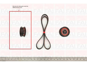 FAI AutoParts TBK157 paskirstymo diržo komplektas 
 Techninės priežiūros dalys -> Papildomas remontas
026198119
