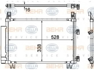 HELLA 8FC 351 307-661 kondensatorius, oro kondicionierius 
 Oro kondicionavimas -> Kondensatorius
88460-0D050
