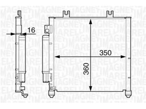 MAGNETI MARELLI 350203357000 kondensatorius, oro kondicionierius 
 Oro kondicionavimas -> Kondensatorius
95310-83E00, 9531083E00