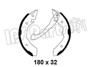 IPS Parts IBL-4584 stabdžių trinkelė 
 Stabdžių sistema -> Būgninis stabdys -> Stabdžių įdėklas/ trinkelė
58305-02A00