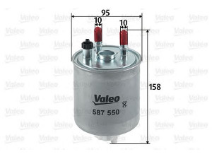 VALEO 587550 kuro filtras 
 Techninės priežiūros dalys -> Papildomas remontas
7701478277