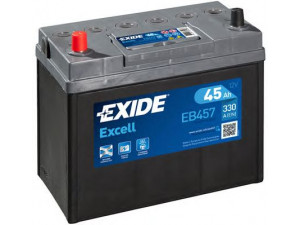 EXIDE EB457 starterio akumuliatorius; starterio akumuliatorius 
 Elektros įranga -> Akumuliatorius