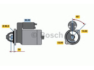 BOSCH 0 986 011 190 starteris
003 151 21 01, 003 151 21 01 80
