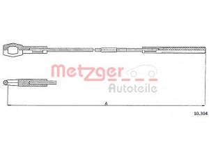 METZGER 10.304 sankabos trosas 
 Dviratė transporto priemonės -> Kabeliai ir tachometro velenaai -> Sankabos trosas
111 721 335, 111 721 335E