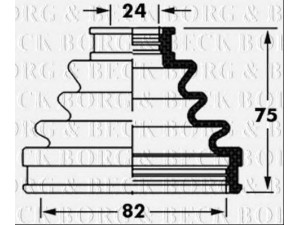 BORG & BECK BCB6005 gofruotoji membrana, kardaninis velenas 
 Ratų pavara -> Gofruotoji membrana
0443722150, 0443748031